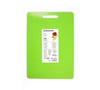 Fackelmann 521602 Tagliere colorato in PL 31,5 x 19 cm, (Colori Assortiti, Rosso, Arancio), quantità: 1 Pezzo, Polipropilene, Verde Mela