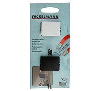 Fackelmann 60958 - Gancio magnetico x2, nero, bianco, ferro, magnete, plastica, 6,5 x 4,4 cm