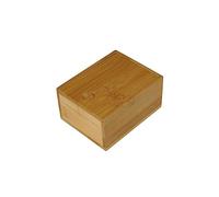 Fackelmann 61143 - Contenitore per sapone, accessorio per il bagno, in bambù, per viaggio, in legno, 11 x 8,6 x 5,5 cm, colore: Marrone