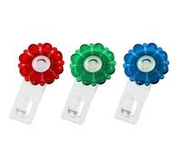 Fackelmann 61254 2 Ganci Adesivi, plastica, Multicolore, 10 x 55 x 25 cm