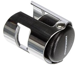 Fackelmann 649486 bottiglie di spumante 3,5 x 5,5 cm in ABS e metallo cromato, plastica, nero/argento, 5,5 x 3,5 x 3,5 cm.