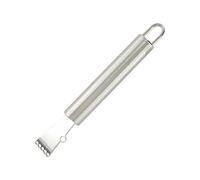 Fackelmann 680495 Zesteur, zesteur limone, coltello da scorza, grattugia per scorza, acciaio inossidabile, 16 cm