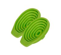 Fackelmann 9322350 - Set di 2 imbuti pieghevoli in silicone, imbuto telescopico, diametro 8,5 cm