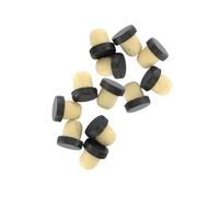 Fackelmann 9901450 - Tappi di sughero, tappi in sughero, tappi per bottiglie di vino, sughero, rosso, giallo, nero, grigio, bianco, 12 pezzi