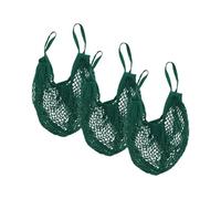 Fackelmann 9907750 - Set di 3 borse da corsa, rete da corsa, in cotone, 3 reti per la spesa, sacchetti per verdure, in cotone, 38 x 32 cm, colore: verde