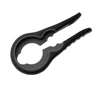 Fackelmann 669250 Bocal, ouvre-bocaux et bouteilles universel, Plastique Apribottiglie e Bottiglie Universale 18,5x9x2,3cm in PP/Gomma, Nero, 18.5 x 9 x 2.3 cm