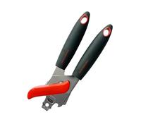 Fackelmann Apriscatole Manuale, apribarattoli maneggevole, Materiale Resistente in Acciaio Inox, Impugnatura Robusta Antiscivolo, Dimensioni 20x5x4,5 Circa, Linea Red