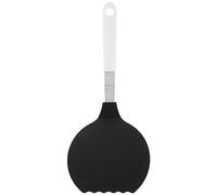 FACKELMANN ARCADALINA, paletta per frittelle, 34,5 cm, con pratico manico, paletta per pentole e padelle rivestite (colore: bianco/nero), quantità: 1 pezzo