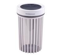 FACKELMANN Barattolo scanalato da 1100 ml, contenitore trasparente Mealprep per cucina, coperchio blu gelo, design scanalato, lavabile in lavastoviglie, progettato in Germania