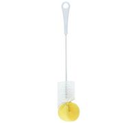 Fackelmann bottiglie spazzola 37 cm in bianco/giallo