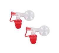 Fackelmann BOUCHONS DOSEURS Rouge Tappo versatore, Rosso, Trasparente, Size 1