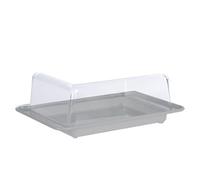 Fackelmann Burriera con Coperchio Porta Burro da Frigo e da Tavola, Contenitore per Conservare il Burro Fresco e Protetto da Odori, Accessorio Cucina Pratico