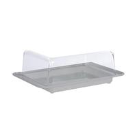 Fackelmann Burriera con Coperchio Porta Burro da Frigo e da Tavola, Contenitore per Conservare il Burro Fresco e Protetto da Odori, Accessorio Cucina Pratico