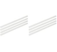 Fackelmann Cannucce in plastica Ø 10 mm Rio Party, cannucce riutilizzabili per ogni occasione, tubi ecologici (colore: traslucido), quantità: 1 set da 8 pezzi (Confezione da 2)