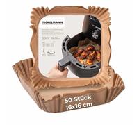Fackelmann Carta da forno ad aria calda, 16 cm, rettangolare, 50 pezzi, resistente all'acqua e all'olio, adatta al microonde, resistente al calore fino a 220 °C