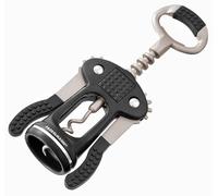 Fackelmann Cavatappi a Leva con Inserti Antiscivolo, Acciaio Inossidabile