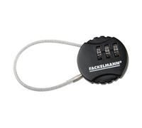 Fackelmann cavo della serratura a combinazione 9,2 x 4 x 1,5 cm in Nero/Argento, 1 pezzi, 61088
