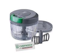FACKELMANN Chefkoch Multi-Tritatutto 5-pezzi - Tritatutto per verdure, frutta, erbe e noci - Include accessorio per mescolare e montare liquidi