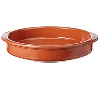 FACKELMANN Classico Casseruola in Terracotta, Ceramica, 26 x 24 x 5 cm, Nero, Ciano, Magenta, Giallo, Rendement Standard