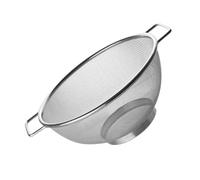 Fackelmann Colapasta 20 cm In Acciaio Inossidabile - Rete Fine Per Drenaggio Rapido - Versatile Per Quinoa, Cereali, Riso, Frutta, Verdura E Pasta - Design Funzionale Con Maniglie E Supporto