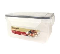 Fackelmann Contenitore Ermetico Rettangolare 2000ml - Grande Capacità per Alimenti - Frigo, Freezer, Microonde, Lavastoviglie - Trasparente, Chiusura 4 Clip, Coperchio incluso