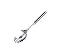 Fackelmann Elemental Cucina, Benna Servire cibo. Elegante casseruola zuppa. Cucchiaio in acciaio inox per salsa. Cucchiai da cucina in acciaio e manico Tubolare, 32 cm, 1 pz