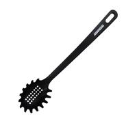 Fackelmann Fenix - Cucchiaio per spaghetti, materiale RPET riciclato al 100%, in plastica riciclabile, con elevata resistenza al calore fino a 230 °C, ad alta durata, antigraffio, colore nero, 30 cm,