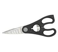 Fackelmann Forbici Multiuso da Cucina con Levacapsule, Acciaio Inox, Argento