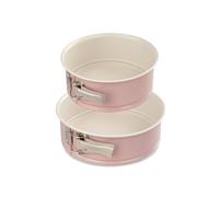 fackelmann france sas Dott. Oetker 9924650 - Stampo per dolci in ceramica, con cerniera, bicolore, 18 e 20 cm, con rivestimento in ceramica, colore: rosa