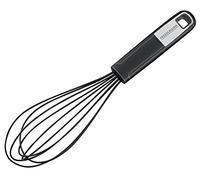 Fackelmann Frusta da 26 cm SENSE, pratica frusta per utensili da cucina rivestiti, con manico antiscivolo soft touch (colore: argento/nero), quantità: 1 pezzo