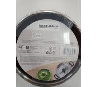 Fackelmann Geneva Pentola alta 20 x 11,5 cm, capacità 3,4 litri, casseruola in acciaio inox con anima in alluminio, coperchio in vetro, resistente alla corrosione e facile da pulire