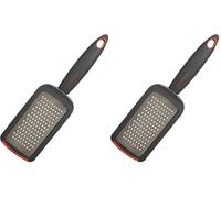 Fackelmann grattugia, Grigio Antracite e Rosso (Confezione da 2)