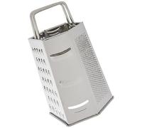 Fackelmann Grattugia universale esagonale in acciaio inox, 22,1 cm, argento