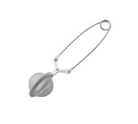 Fackelmann Infusore per tè e tisane con manico pieghevole, in acciaio inossidabile, (colore: argento), quantità: 1 pezzo