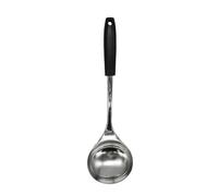 Fackelmann Initial, mestolo da minestra in acciaio inox con manico in plastica PP, 33 cm