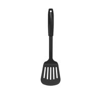 Fackelmann INITIAL - Spatola scanalata, in plastica, a forma di fetta di pesce, spatola da cucina antiaderente, antigraffio, per hamburger, resistente al calore, utensile da cucina per barbecue, 31,5