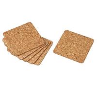 Fackelmann Linea Vino Sottobicchieri, Tessuto, Marrone, 12x9.6x3 cm