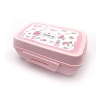 Fackelmann Lunch Box Rettangolare Princess 2.2L, 20x13x8,5 cm - Portapranzo Grande Bambini in PP con Clip - Ideale Scuola, Gite - Contenitore merenda, Lavare a Mano, Linea Mini Cooking