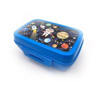 Fackelmann Lunch Box Rettangolare Space 2.2L - Portapranzo Grande Bambini in PP con Clip - Ideale Scuola, Pic-nic - Contenitore per merenda, Lavare a Mano, 20x13x8,5 cm