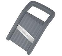 Affettatrice compatta Fackelmann, affettaverdure con lama in acciaio inox, grattugia con impugnatura ergonomica (colore: nero/argento)