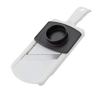 Fackelmann Mandolina Affetta Verdure una lama regolabile in acciaio Inox, dotato di paradito Permette di fare fette spesse da 1 a 6 mm Dimensioni 32x12x3,5 cm