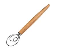 FACKELMANN Mescolatore per Impasto, Acciaio Inox Faggio, Argento/Marrone, 33 cm