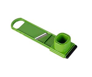 Fackelmann Mini affetta verdure 2in1 con paradito e grattugia in acciaio inossidabile (45583)