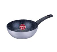 FACKELMANN Padella per wok Essential Crisp, Ø 20 cm, in alluminio riciclato con rivestimento antiaderente in ceramica, perfetta per pasta, verdure e riso