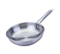 Fackelmann Padella Trimetallo Professionale Ø24 cm - Cottura Induzione e Tutti i Piani - Fondo Micro Strutturato per Cucina Sana e Croccante - Lavabile in Lavastoviglie - Linea Oval