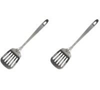 Fackelmann Paletta Forata in Acciaio Inox, Argento (Confezione da 2)