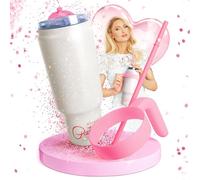 FACKELMANN Paris Hilton - Borraccia in acciaio inox rosa con manico in plastica e cannuccia, 1,1 l, doppia parete isolata, manico rimovibile