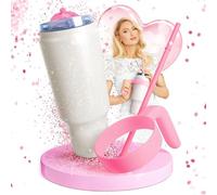 FACKELMANN Paris Hilton - Borraccia in acciaio inox rosa con manico in plastica e cannuccia, 1,1 l, doppia parete isolata, manico rimovibile