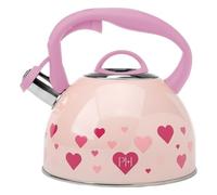 FACKELMANN Paris Hilton - Teiera in acciaio inox a forma di cuore, 2 l, con mani