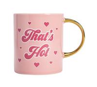 FACKELMANN Paris Hilton That's Hot Tazza in ceramica da 450 ml, elegante tazza da caffè, ideale per l'uso quotidiano, non adatta al microonde, rosa